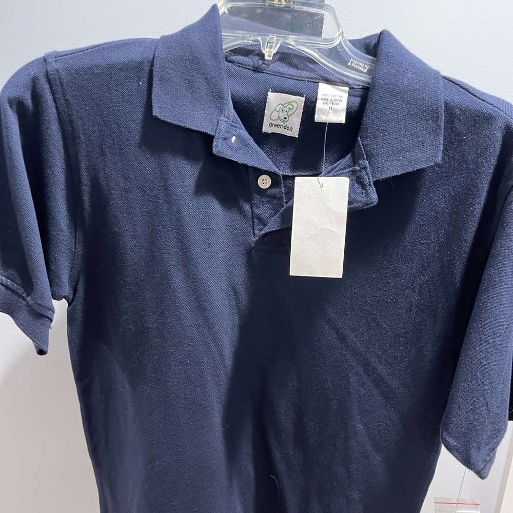 Blue collared shirt